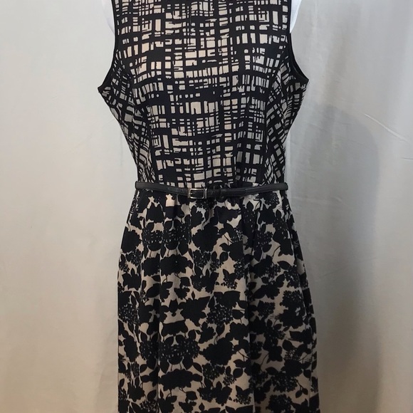 Gabby Skye Tan/Black Mixed Print Dress - Picture 8 of 16